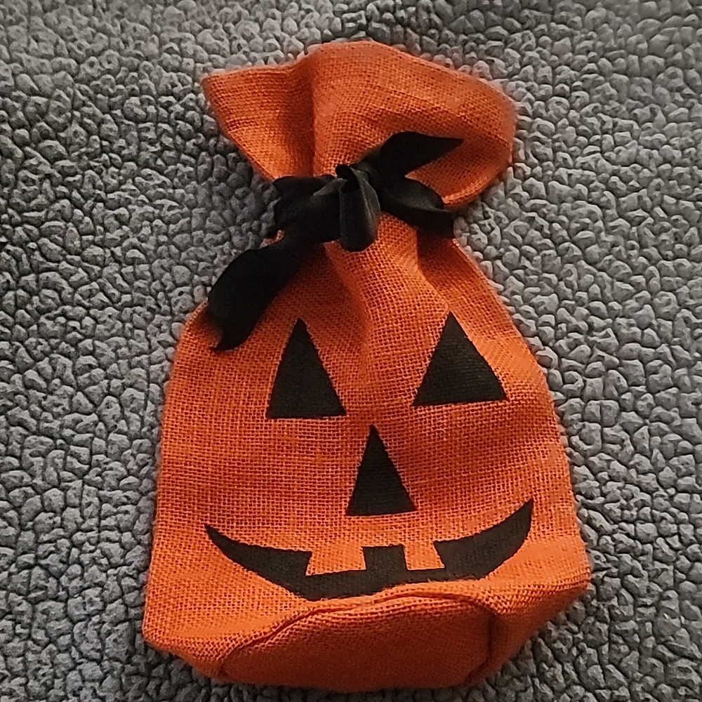 Burlap pumpkin gift bag 12 Inches